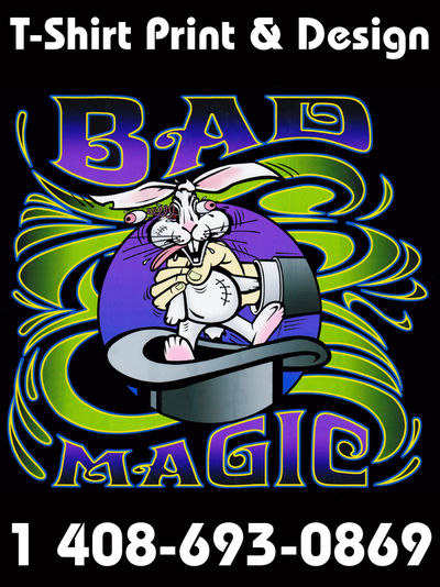 Custom T-Shirt Printing San Jose Bad Magic Hat Rabbit